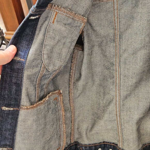 Old Navy Women's Denim/Jean Jacket, Sz Large - Picture 6 of 12